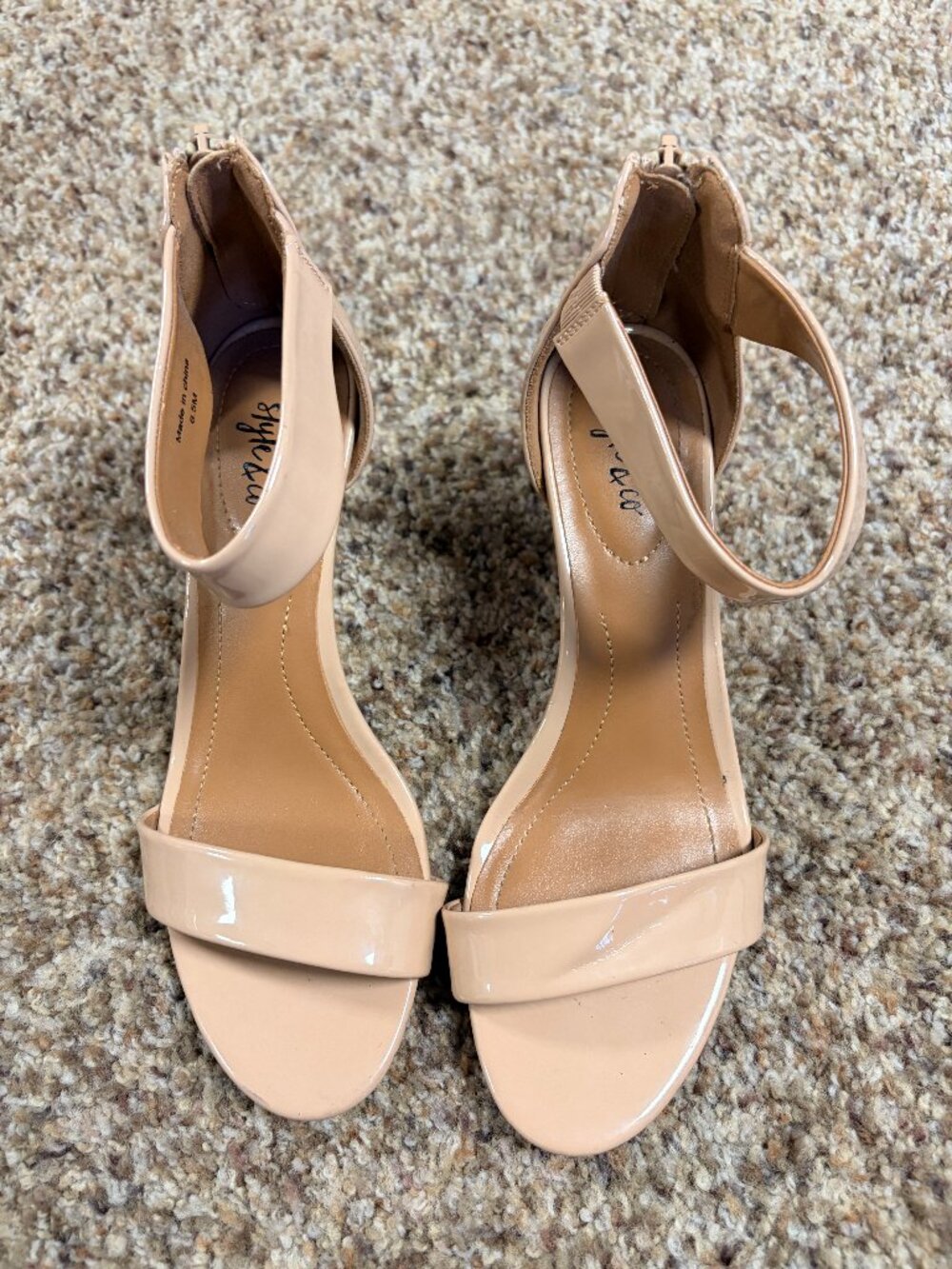 Style & Co. Paycee two-piece dress sandal - Beige - Womens size 6.5 - 2219